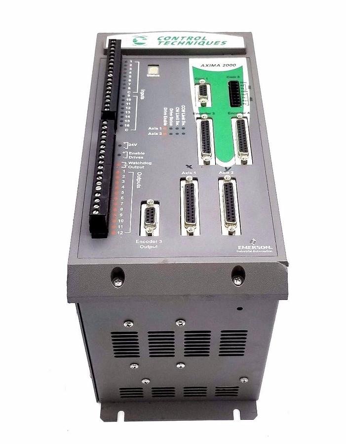 Used CONTROL TECHNIQUES AX-2000-00-00-03C AXIMA 2000 2-AXIS CONTROLLER 964369-37