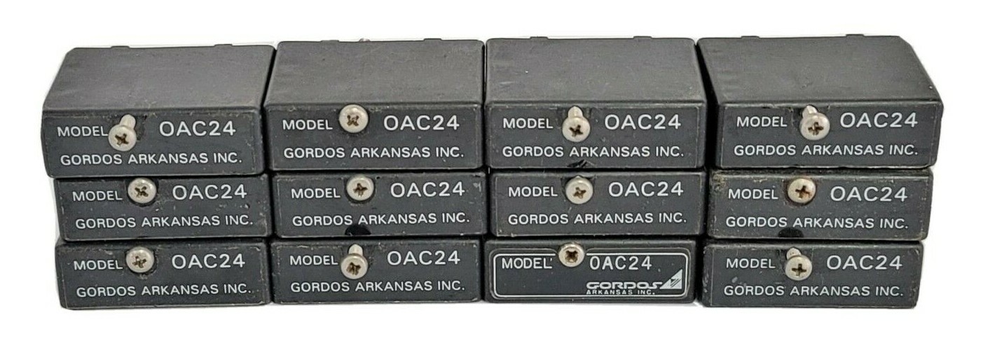 Used LOT OF 12 GORDOS OAC24 INPUT MODULE RELAYS