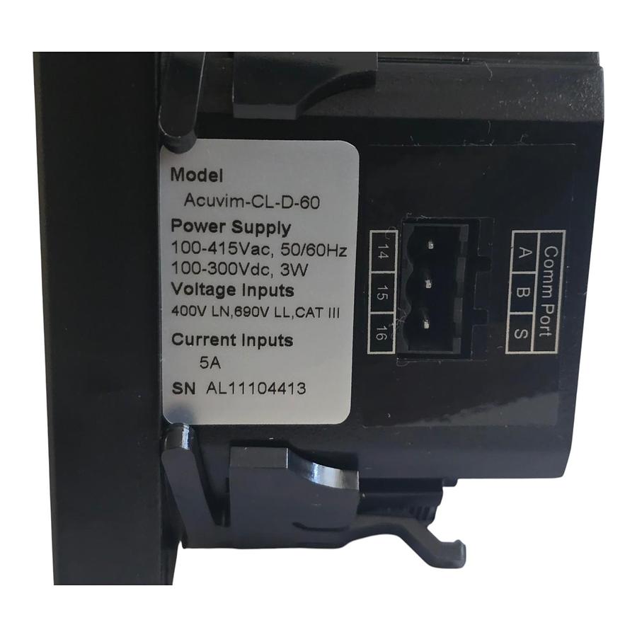 Used Accuenergy Acuvim-CL-D-60 Multifunction Power & Energy Meter 5A RS485 Modbus NEW