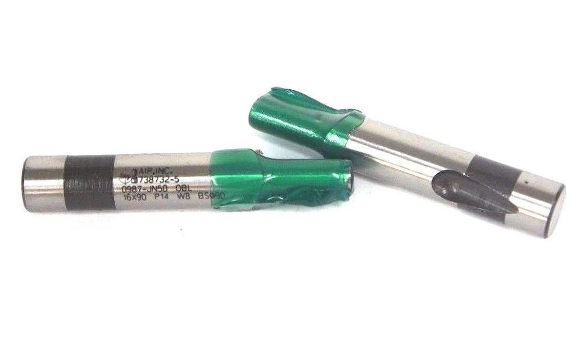 Used NEW API INC. 738732-5 PUNCH 0987-JN50 OBL 16X90 P14 W8 BS@90 - LOT OF 2