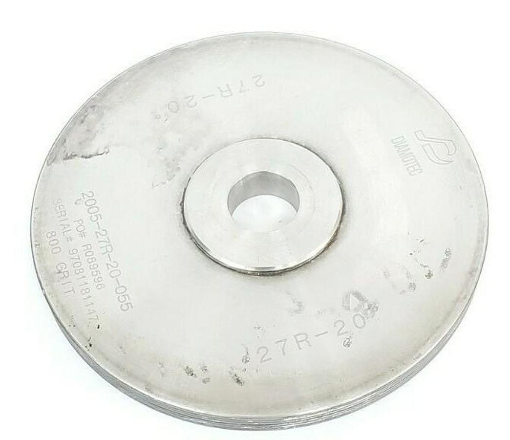 Used DIAMOTEC 2005-27R-20-055 WHEEL 27 11941B R089596 27R-20 800 GRIT