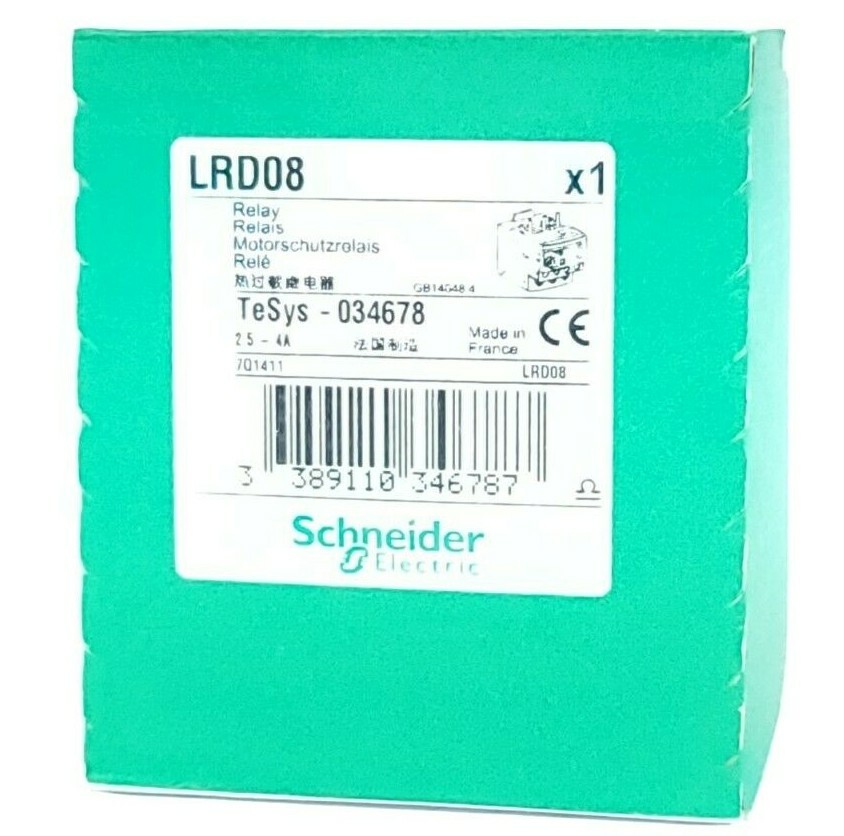 NIB SCHNEIDER ELECTRIC LRD08 RELAY 2.5-4A