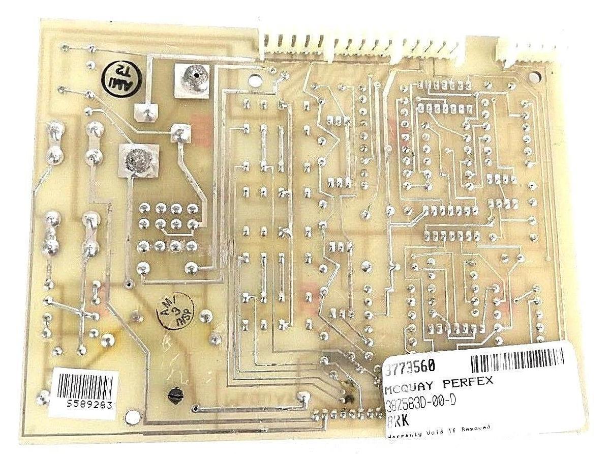 Used MCQUAY PERFEX 382583D-00-D REGULATOR BOARD PC