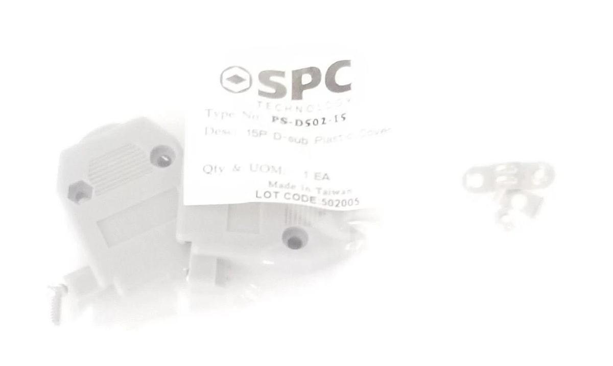 Used NEW SPC TECHNOLOGY PS-D502-15 15P D-SUB PLASTIC COVER PSD50215
