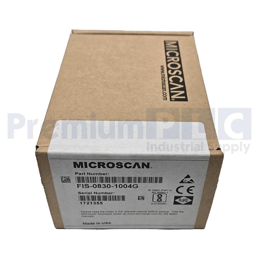 Used OMRON MICROSCAN FIS-0830-1004G QX-830 LASER BARCODE READER SERIAL+ENET NSFS