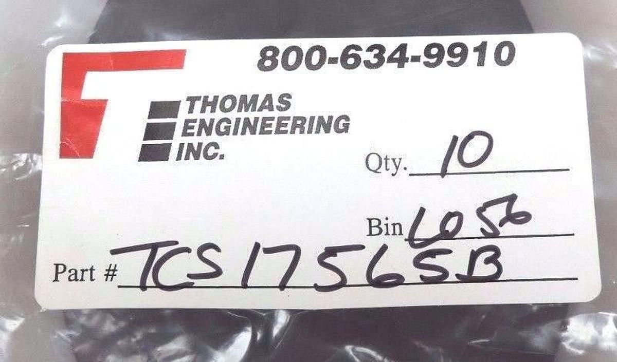 Used LOT OF 10 NEW THOMAS ENGINEERING TCS17565B PLENUM INLET SEAL 1-7/8" W 32" LENGTH