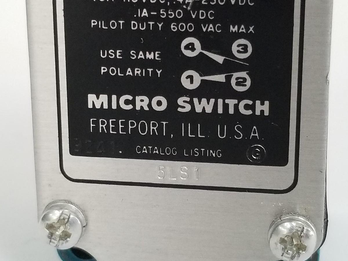 Used HONEYWELL MICRO SWITCH 5LS1 PRECISION LIMIT SWITCH