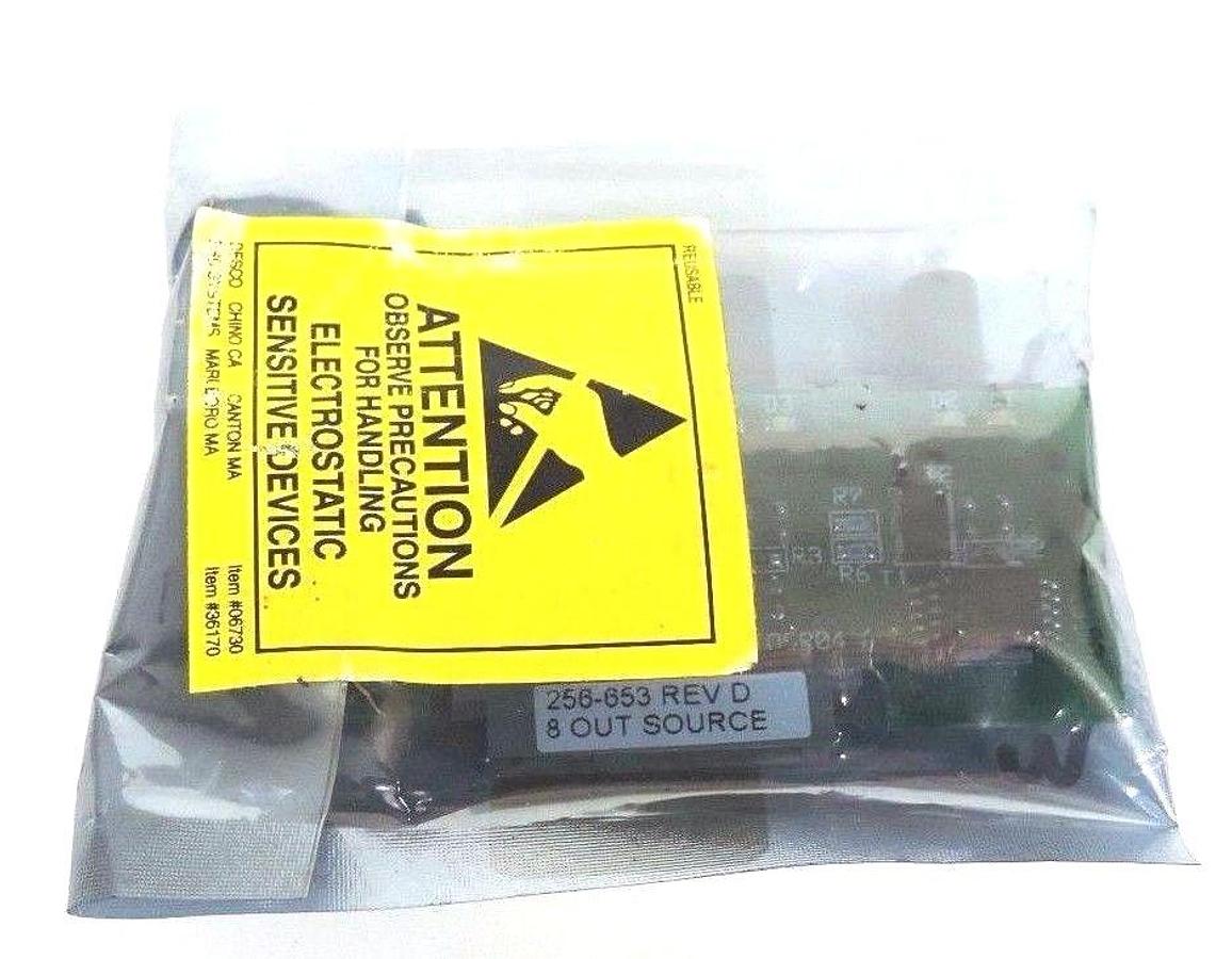 Used NEW NUMATICS 256-653 REV. D 8 OUT SOURCE BOARD 256653