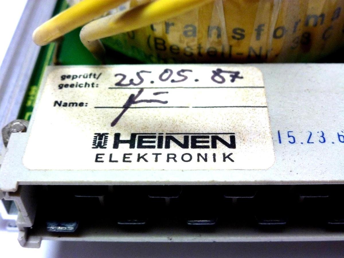 Used HEINEN ELEKTRONIK 25.05.87 G4 MODULE 250587