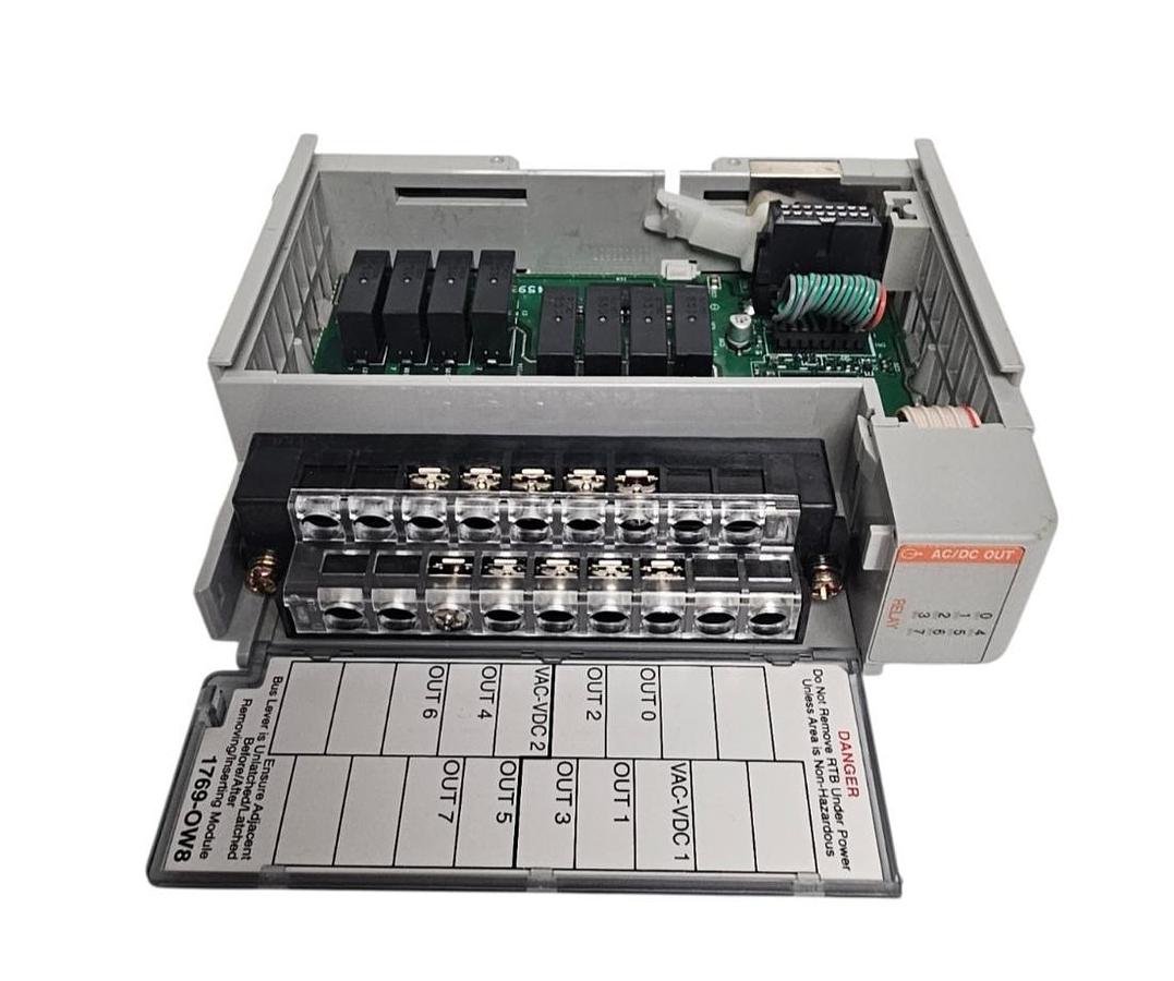 Used ALLEN BRADLEY 1769-OW8 SER. B REV. 2 COMPACT I/O MODULE F/W REV: 3.1