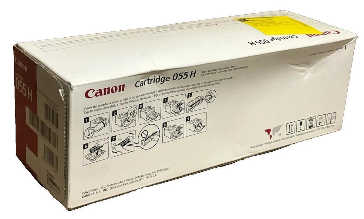Used New Canon 055H Black High Capacity Toner Cartridge 055 H LBP660C MF740 Series