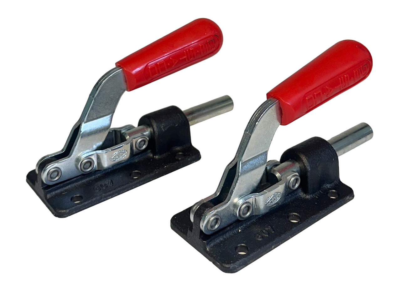 Used 2 DE-STA-CO MODEL 607 STRAIGHT LINE ACTION CLAMPS 800LBS NSNP