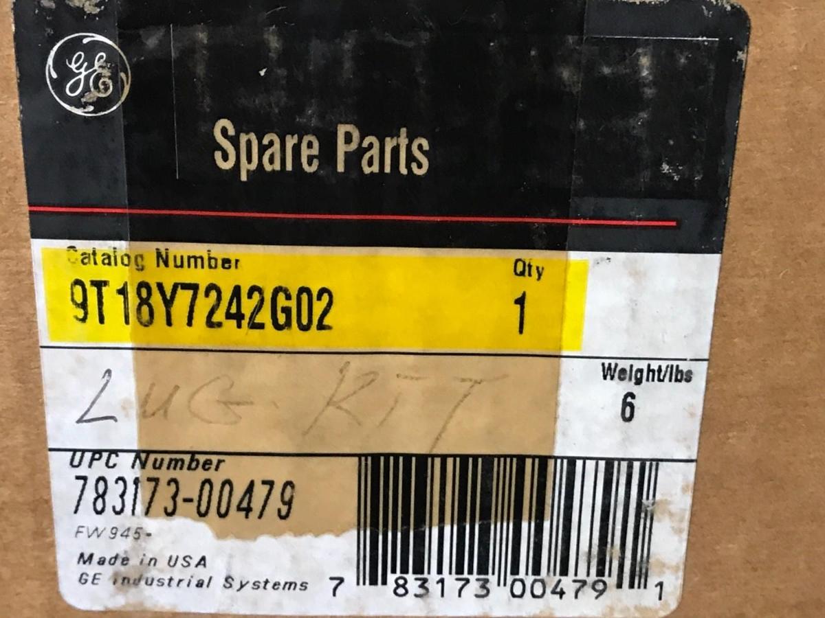 Used NIB GENERAL ELECTRIC 9T18Y7242G02 TRANSFORMER 3 PHASE, 225 KVA LUG KIT