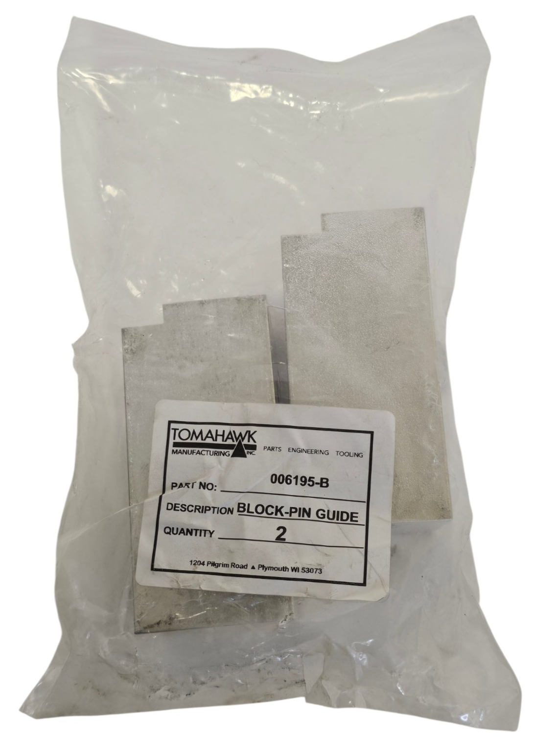 LOT OF 2 NEW TOMAHAWK 006195-B BLOCK-PIN GUIDES 006195B