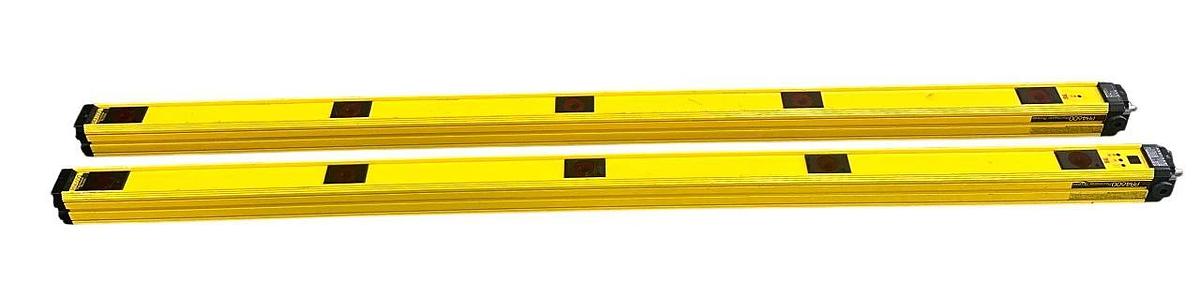Used STI OMRON 82560-2010 / 82560-1010 SAFETY LIGHT CURTAINS SET PA4600 PA46 USNP