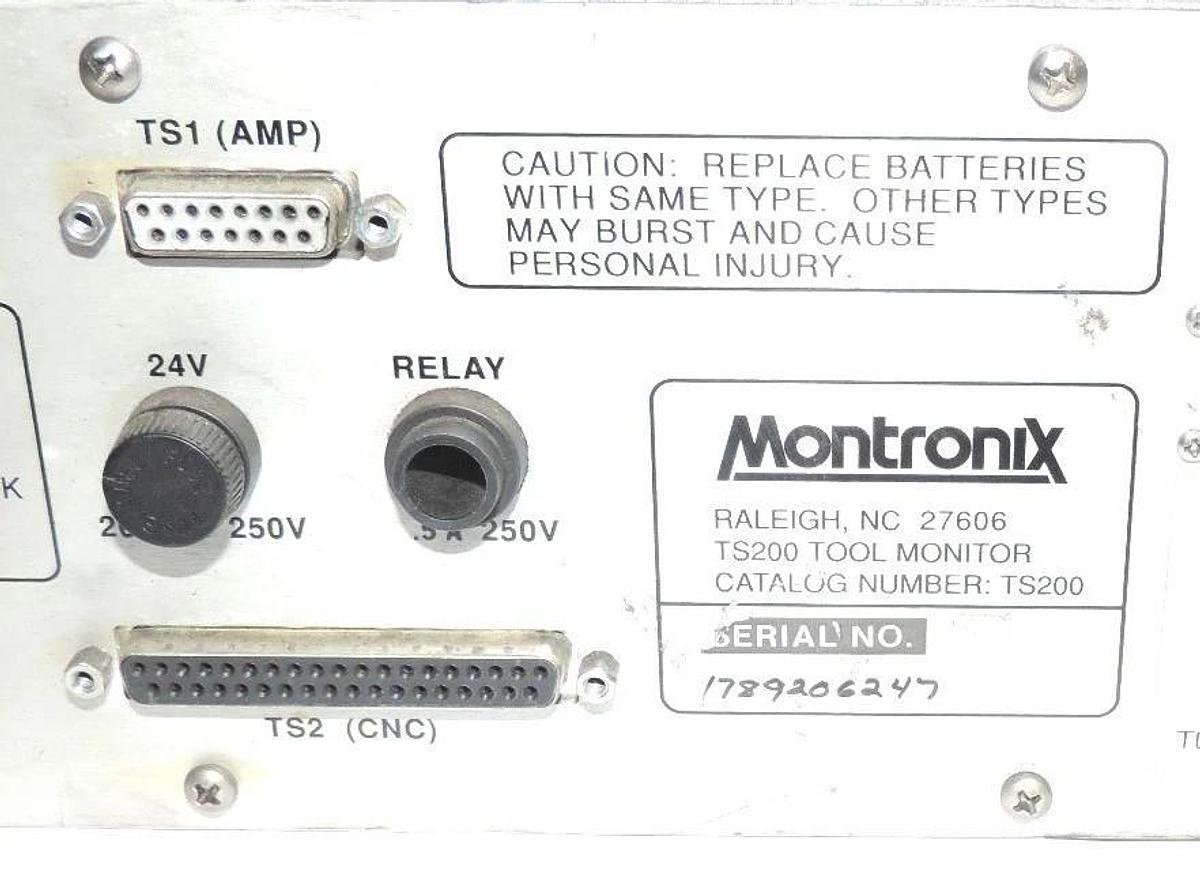 Used MONTRONIX TS200 TOOL MONITOR