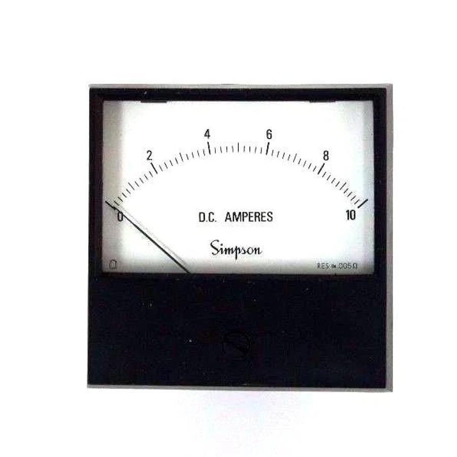Used SIMPSON 17480 METER SK525-114B 0-10 D.C. AMPERES