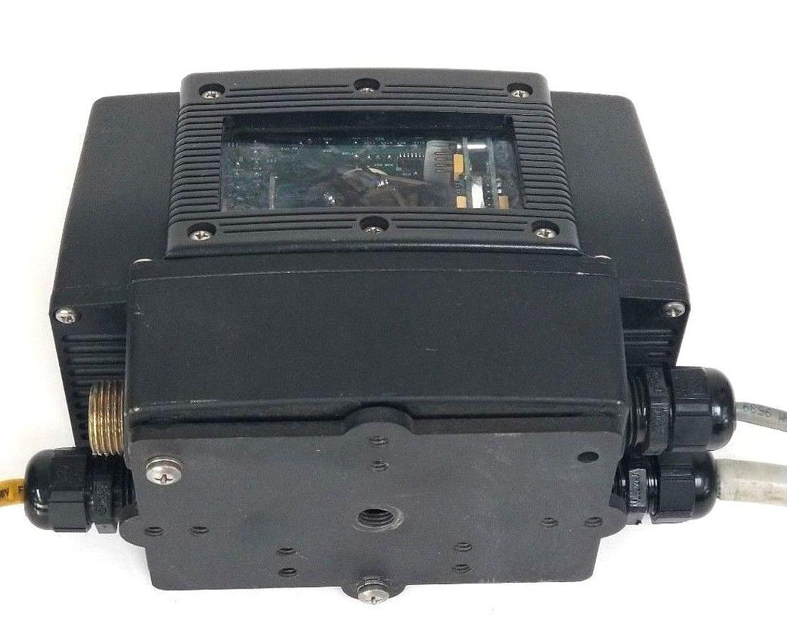 Used ALLEN BRADLEY ACCU-SORT ADAPTA SCAN 2755-N5 LASER SCANNER W/ 2755-NB40 WIRE BASE