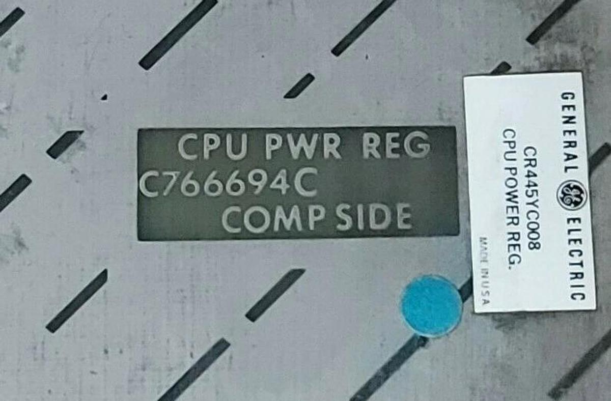 Refurbished REPAIRED GENERAL ELECTRIC CR445YC008 CPU POWER REG 60Hz C766694C