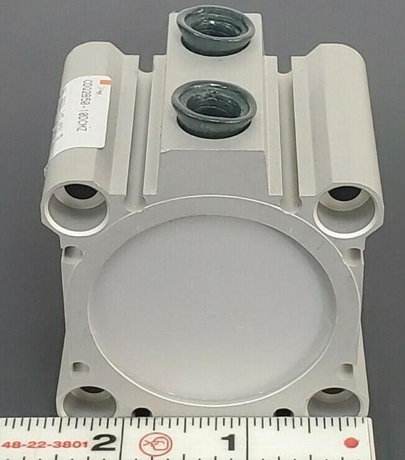 Used NEW SMC CDQ2B50-10DCMZ COMPACT AIR CYLINDER CDQ2B5010DCMZ, 145 PSI, 1.0MPa