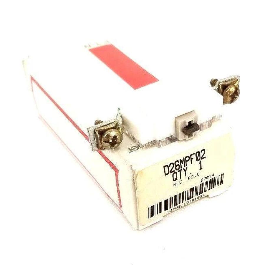 Used NIB EATON CUTLER-HAMMER D26MPF02 FRONT POLE RELAY N.C. POLE