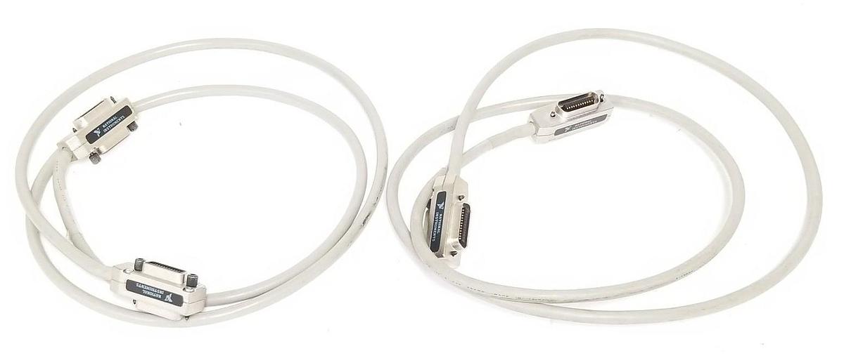 Used LOT OF 2 NATIONAL INSTRUMENTS 763507-02 CABLES, REV 1, TYPE X2, 2.1M