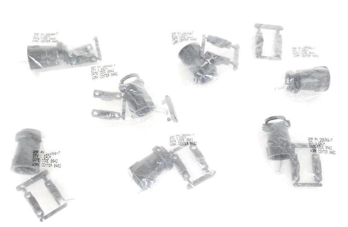 Used LOT OF 7 NEW AMPHENOL 206966-7 CABLE CLAMP ASSEMBLIES 2069667