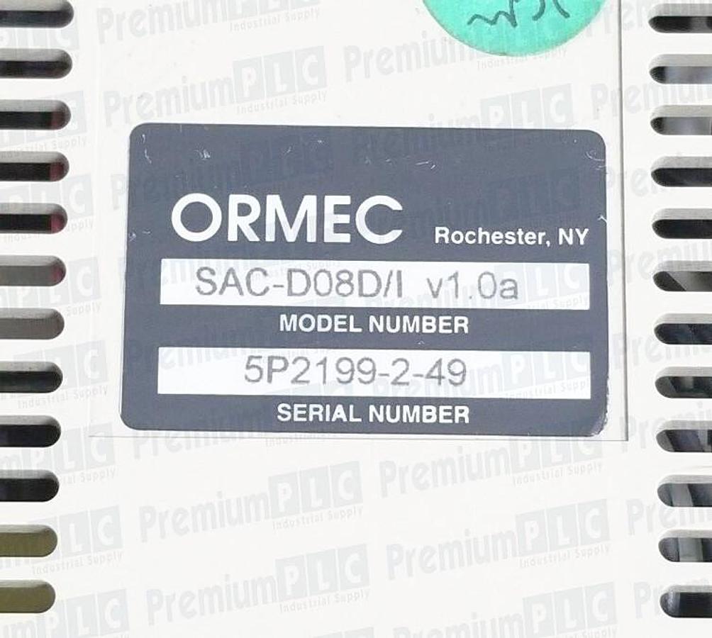 Used USED ORMEC SAC-D08D/I D-SERIES AC SERVO DRIVE V1.0A SACD08DI SAC-D08