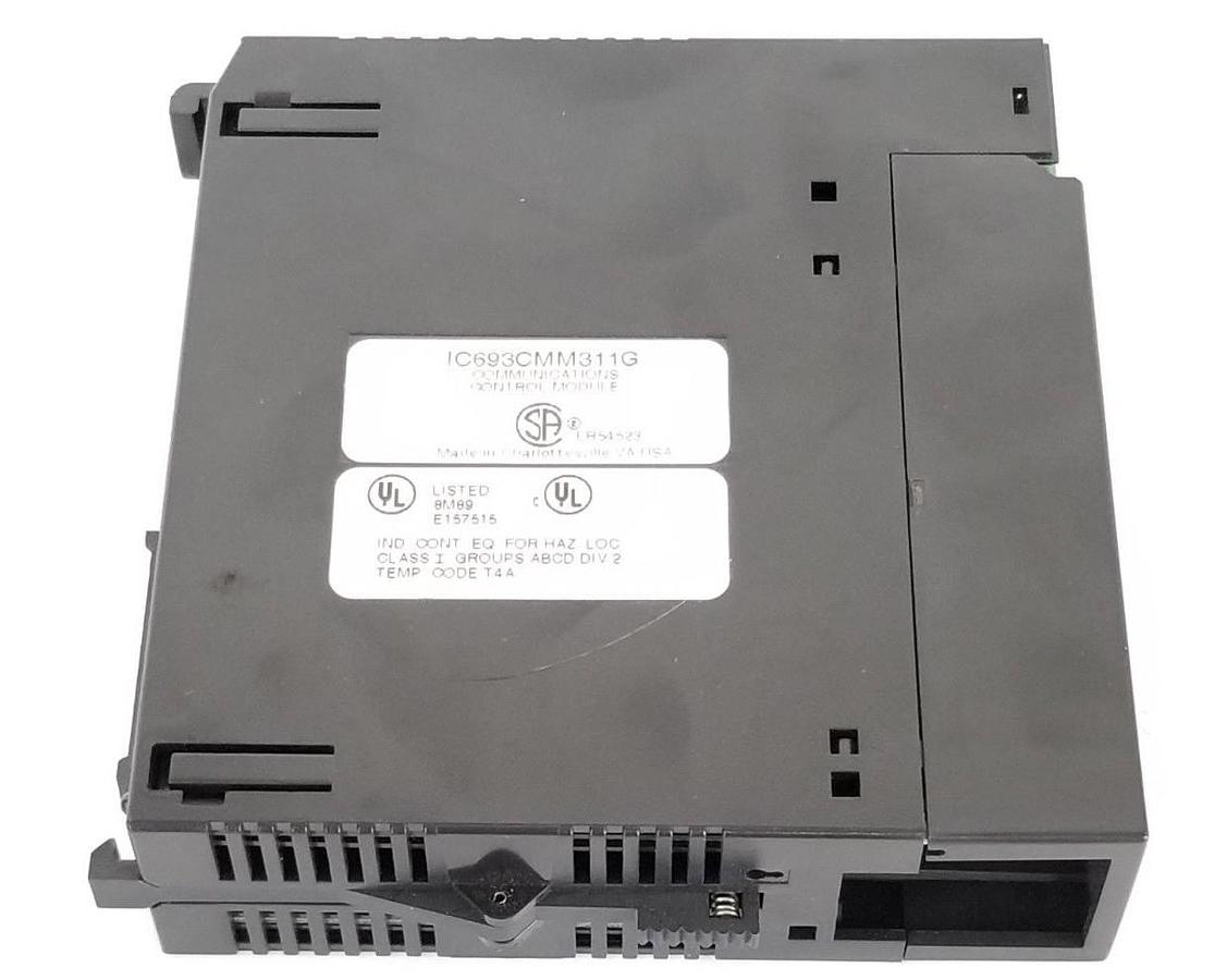 Used GE FANUC IC693CMM311G COMMUNICATIONS CONTROL MODULE (MISSING COVER)