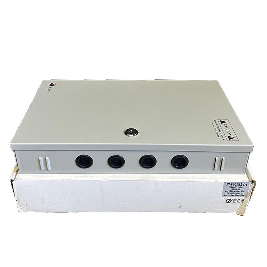 NEW SIGNALVOX PWR1824A 18CH/24A POWER SUPPLY 110VAC/12VDC 2A*10CH+.5A*8CH