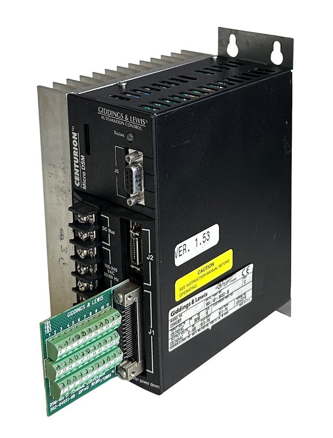 Used GIDDINGS & LEWIS 401-56453-50 / DSM030P CENTURION Micro DSM DRIVE 120/240VAC