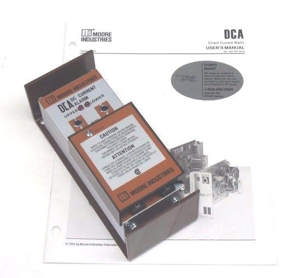 NIB MOORE INDUSTRIES DCA/1-5V/DH1H1/117AC STD DC CURRENT ALARM SIGNAL CONVERTER