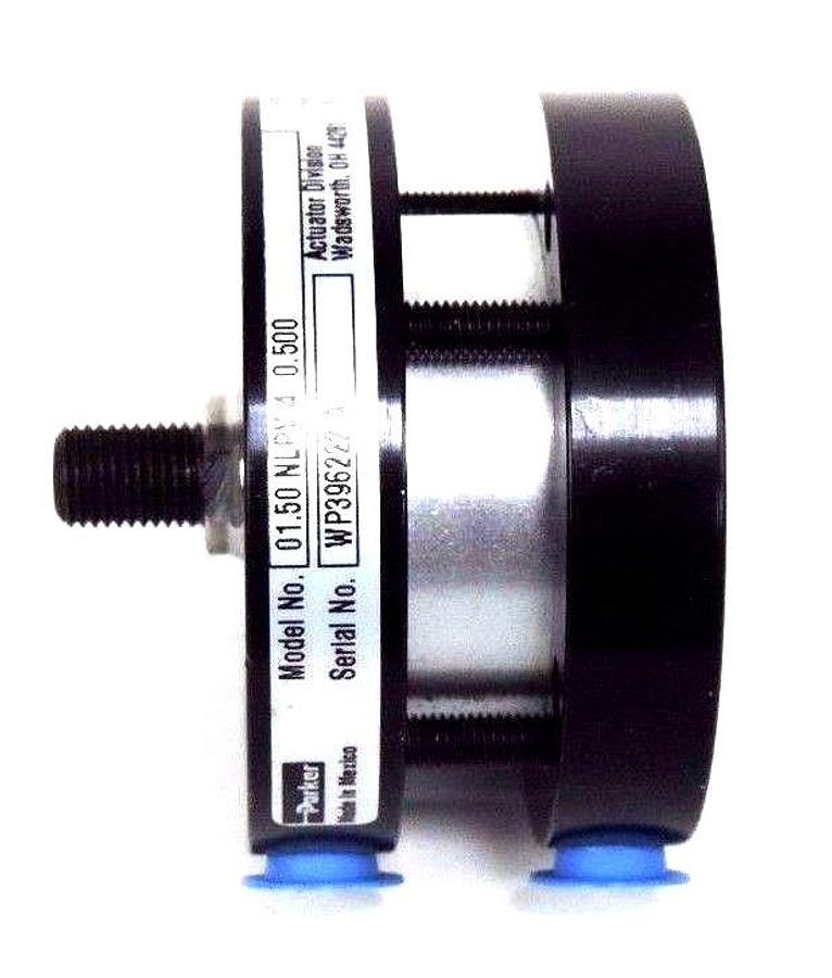 Used NEW PARKER 01.50 NLPV 4 0.500 PNEUMATIC CYLINDER 250PSI, 0150NLPV40500