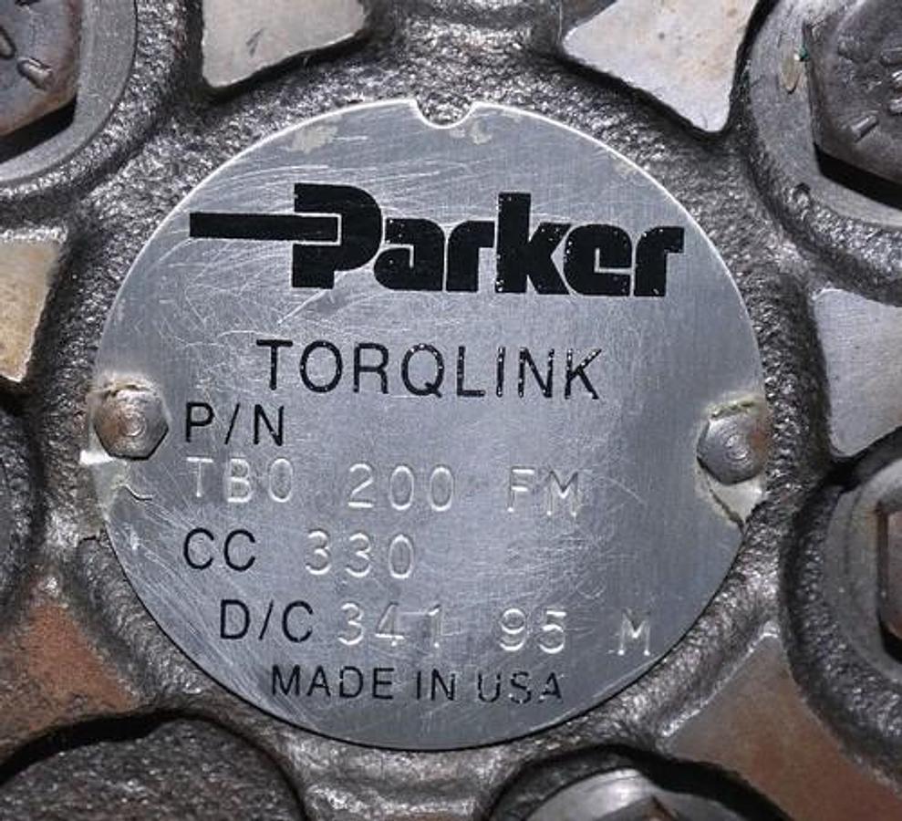 Used NEW PARKER TORQLINK TB0 200 FM HYDRAULIC MOTOR 4 BOLT MOUNT CC: 330