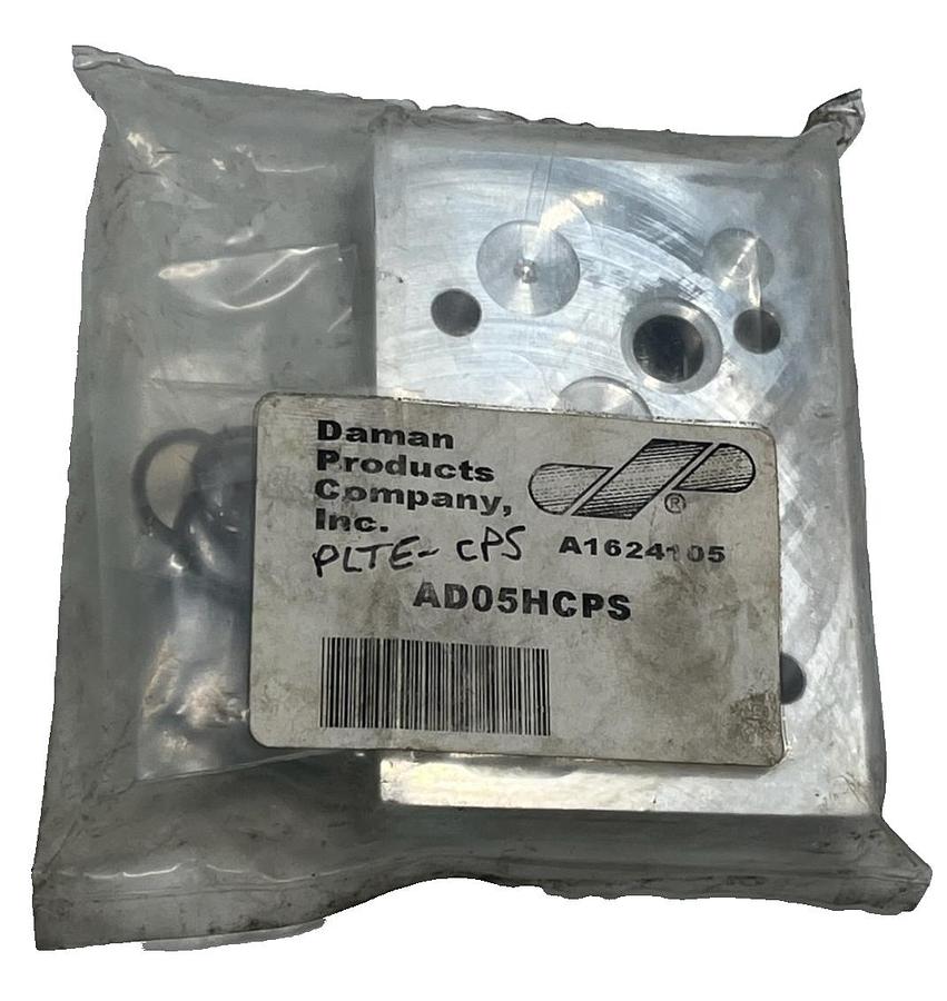 Used Daman Products AD05HCPS Aluminum Cover Plate Hydraulic Manifold Block Cover NSMP
