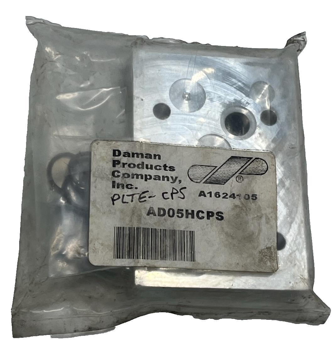 Used Daman Products AD05HCPS Aluminum Cover Plate Hydraulic Manifold Block Cover NSMP