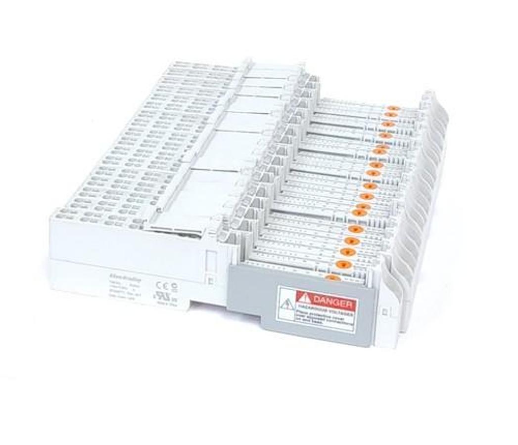 Used LOT OF 17 ALLEN BRADLEY 1734-TOP3 SER. A REV. A01 TERMINAL BASES 1734TOP3