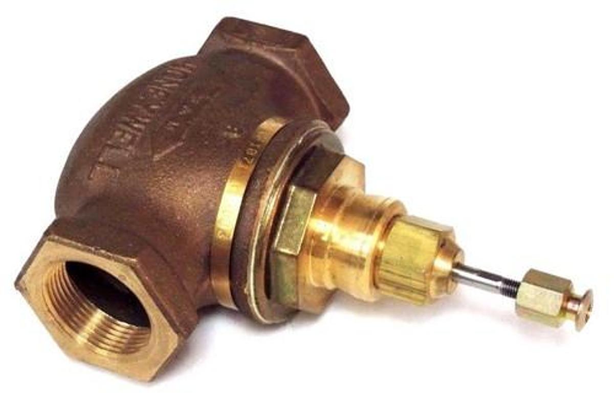 Used NEW HONEYWELL V5011F 1071 1 SINGLE SEATED 2-WAY WATER VALVE V5011F10711
