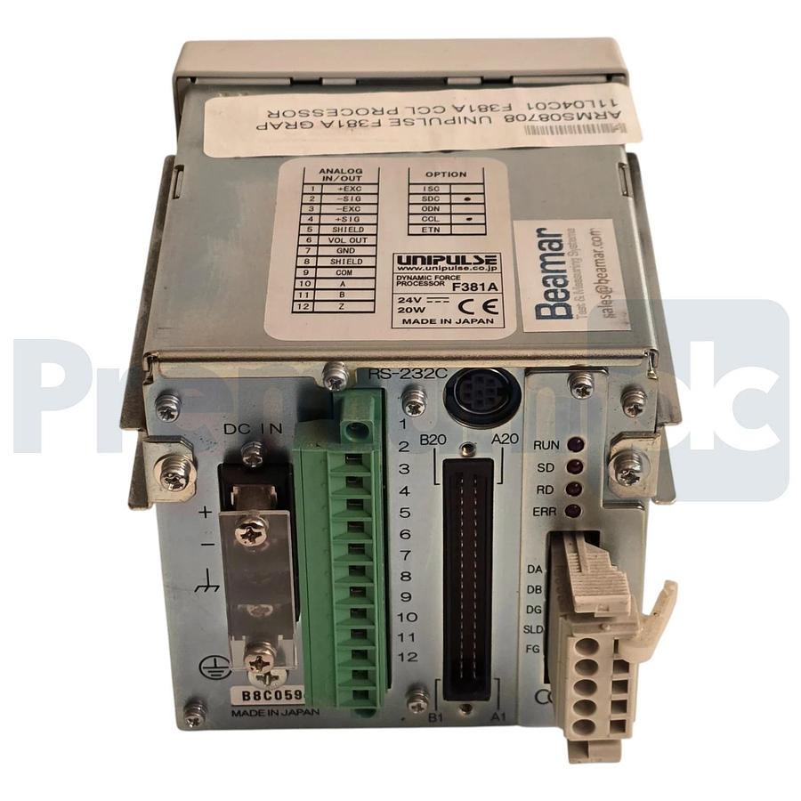 Unipulse F381A Dynamic Force Processor Digital Indicator/Display TFT 24VDC NSNP