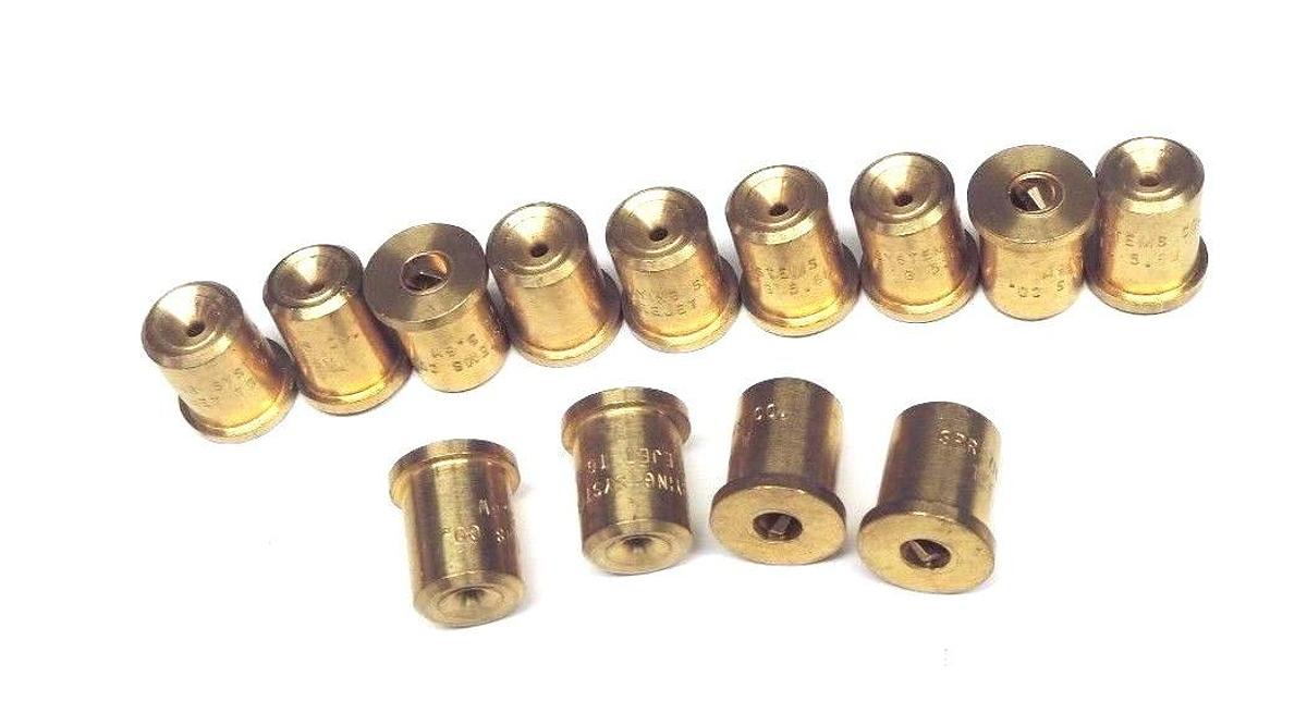 Used LOT OF 13 SPRAYING SYSTEMS TG-5.6W SPRAYING NOZZLES TG56W BRASS
