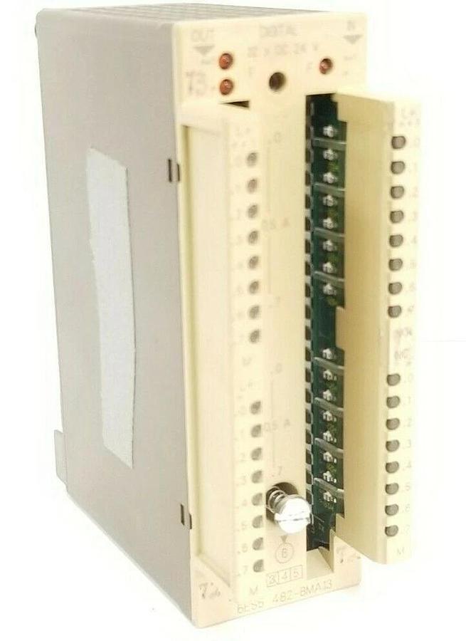 Used SIEMENS 6ES5 482-8MA13 SIMATIC S5 DIGITAL I/O MODULE, 24VDC, 6ES54828MA13