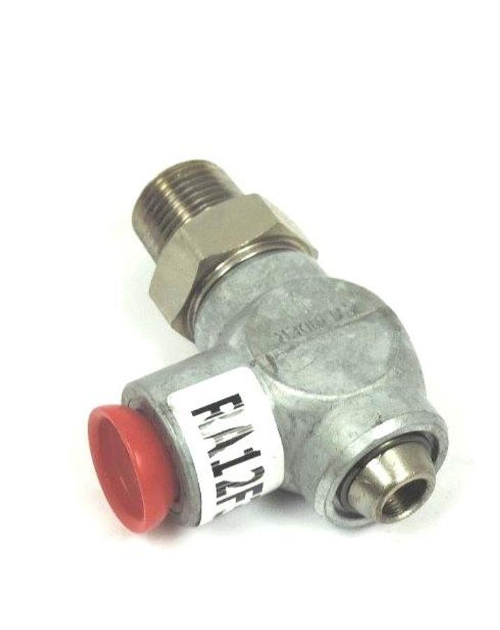 Used NEW NORGREN EXCELON RA12F3M-E FLOW CONTROL 1/2" 90 DEG W/SCREW SLOT, RA12F3ME