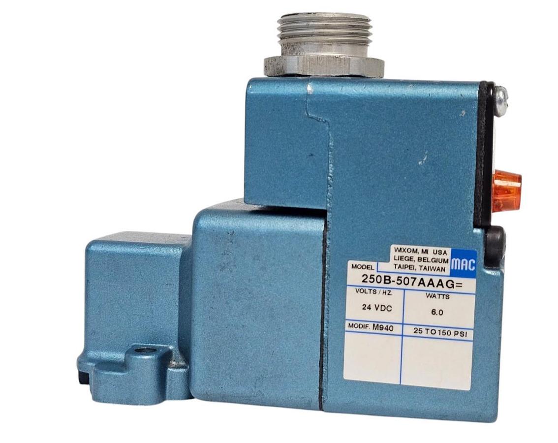 Used MAC 250B-507AAAG SOLENOID VALVE 250B-507AAAG 24DC 6W 200
