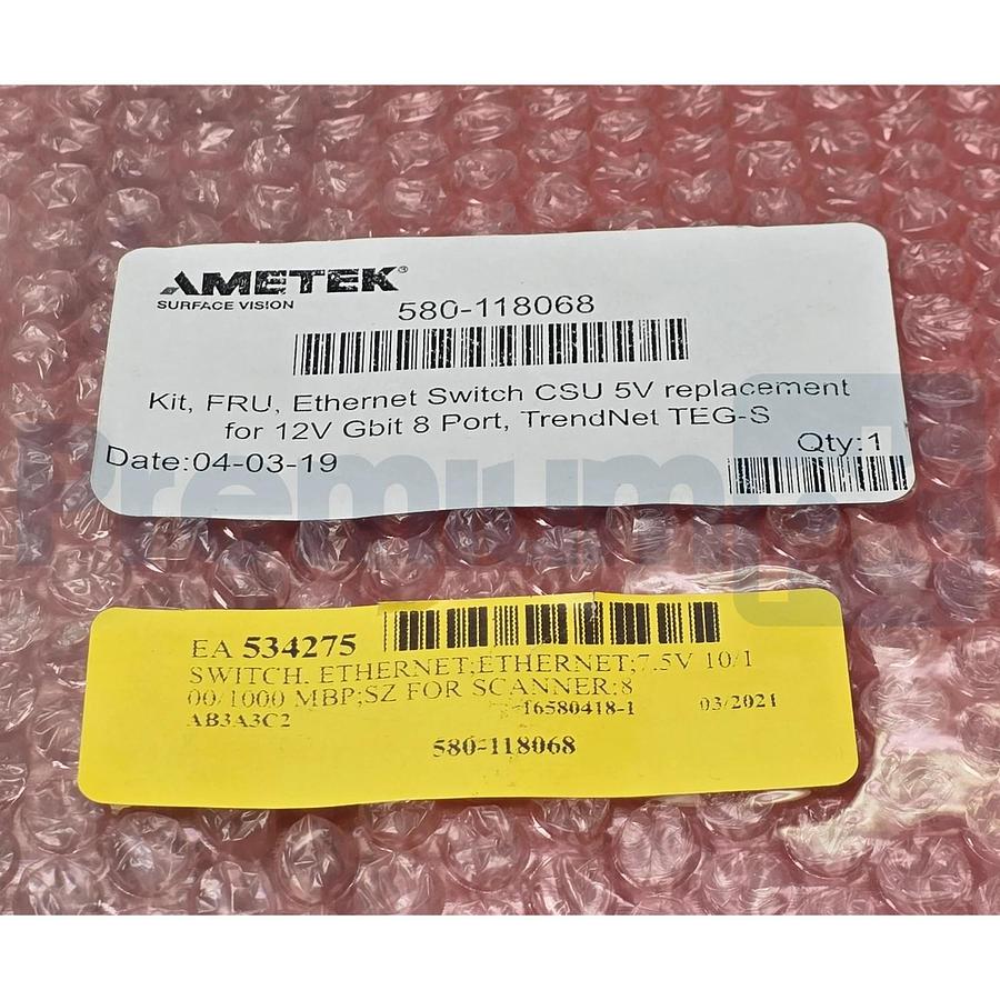 AMETEK Surface Vision 580-118068 Kit TrendNet TEG-S 8-Port Gigabit ENet Switch