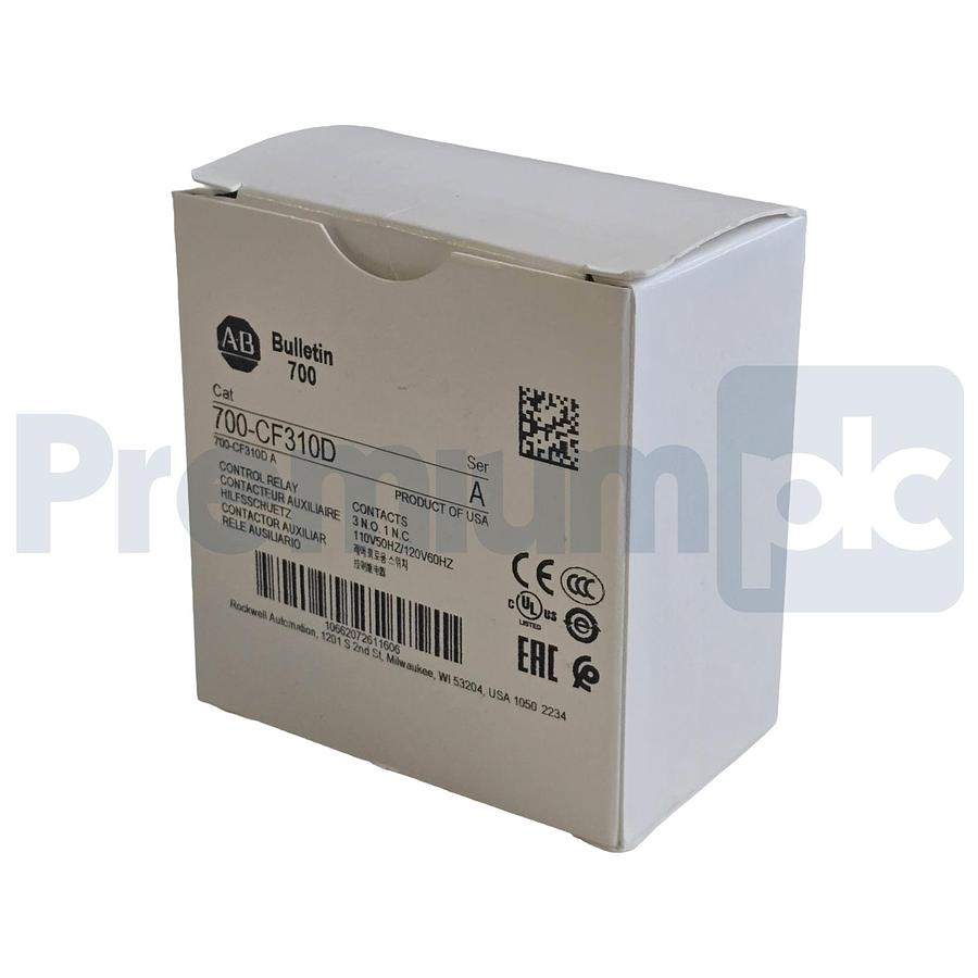 Used Allen-Bradley 700-CF310D /A Control Relay 3 N.O. 1 N.C. 110/120V AC Coil NSMP