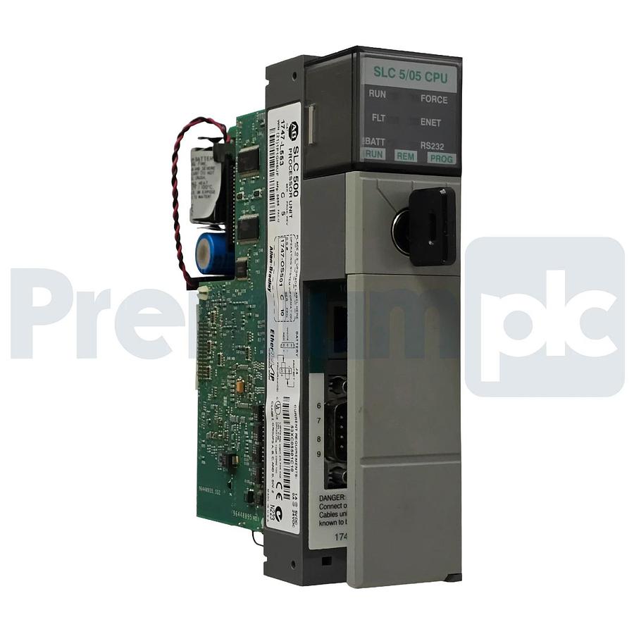 Used Allen-Bradley 1747-L553 /C SLC 5/05 CPU Processor Unit 64K EtherNet/IP FRN. 10