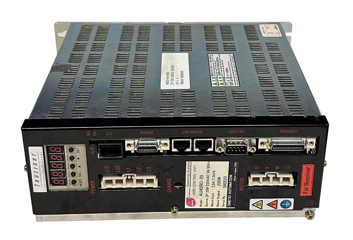 Used NEW CINETIC AUTOMATION AU45RC-20 / AU45RC20 AXIS CONTROL UNIT 200W A60E3-HX-4200