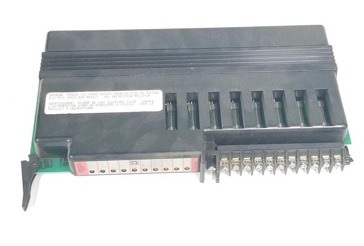 Used SQUARE D SY/MAX 8030-HOM-241 OUTPUT MODULE SER. B, 9-55VDC, 8030HOM241