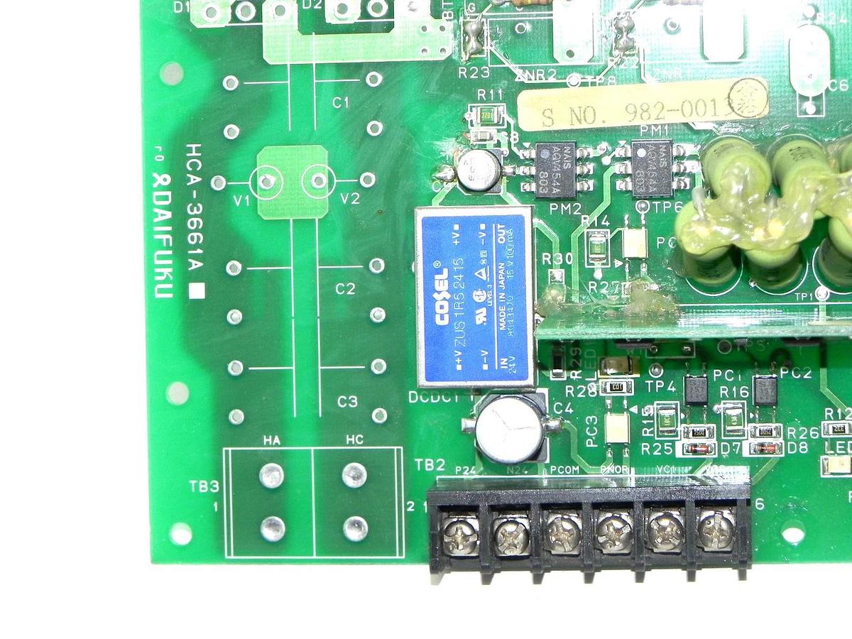 Used DAIFUKU HCA-3661A BOARD IH SR0T1 W/ MEC-40V-0 BOARD