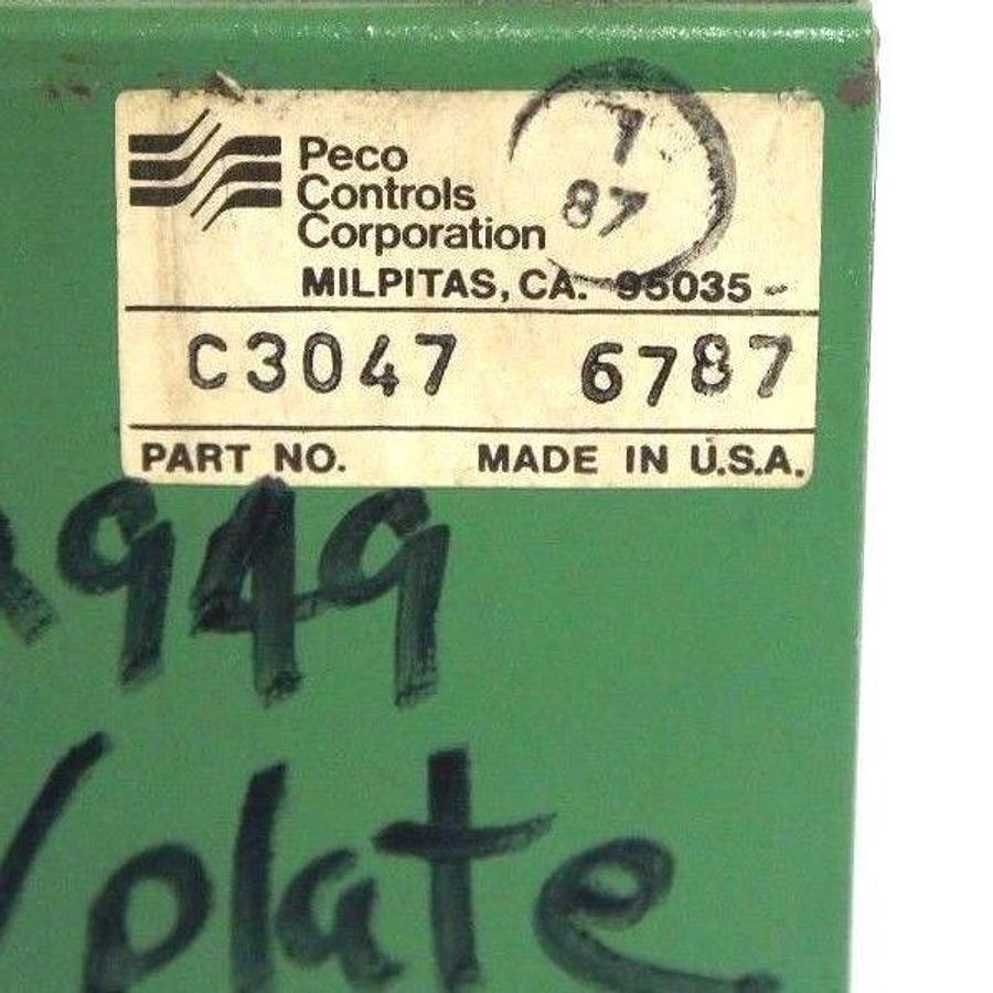 Used PECO MODEL FM DOUBLE SHEET DETECTOR MODULAR CONTROL P/N C3047 6787